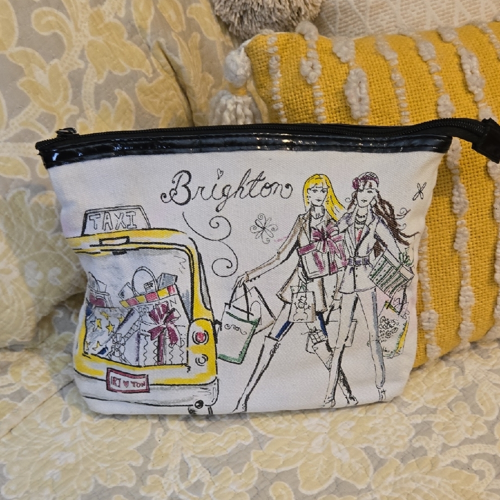Brighton Women's Illustrated Canvas Bag - Black Trim